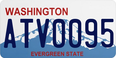WA license plate ATV0095