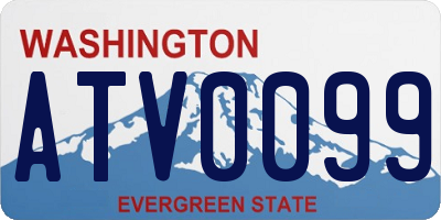 WA license plate ATV0099