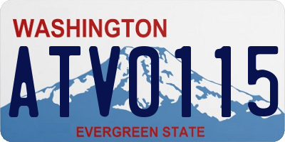 WA license plate ATV0115
