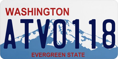 WA license plate ATV0118