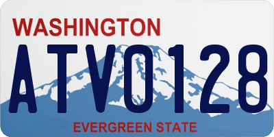 WA license plate ATV0128