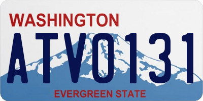 WA license plate ATV0131