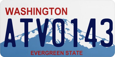 WA license plate ATV0143