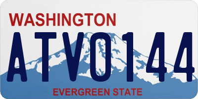 WA license plate ATV0144