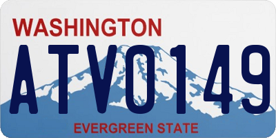 WA license plate ATV0149