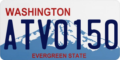 WA license plate ATV0150
