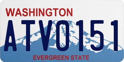 WA license plate ATV0151