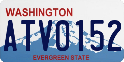 WA license plate ATV0152