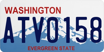 WA license plate ATV0158