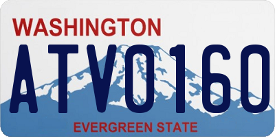 WA license plate ATV0160