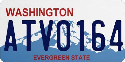 WA license plate ATV0164