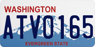 WA license plate ATV0165