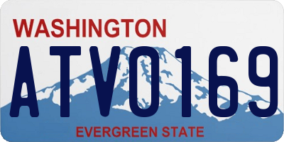 WA license plate ATV0169