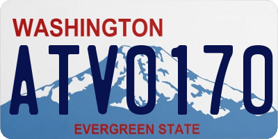 WA license plate ATV0170