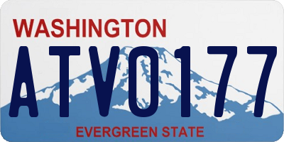 WA license plate ATV0177
