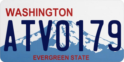 WA license plate ATV0179