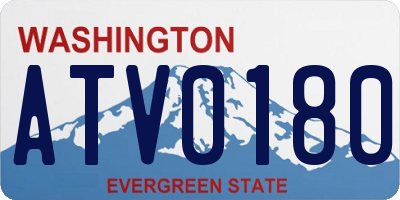WA license plate ATV0180