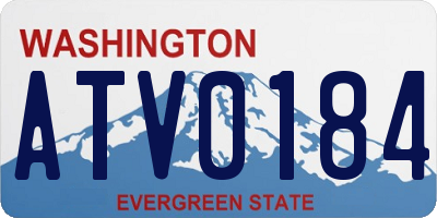WA license plate ATV0184