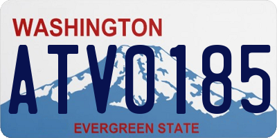 WA license plate ATV0185