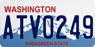 WA license plate ATV0249