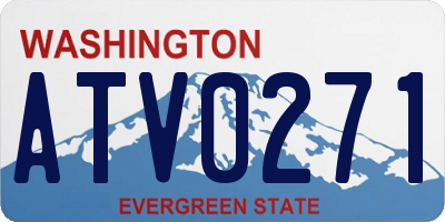 WA license plate ATV0271