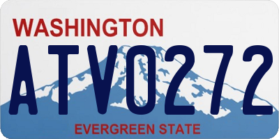 WA license plate ATV0272
