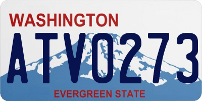 WA license plate ATV0273