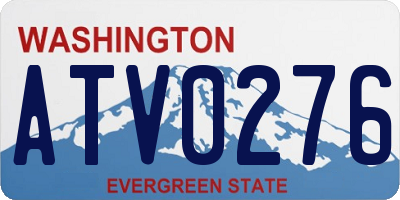 WA license plate ATV0276