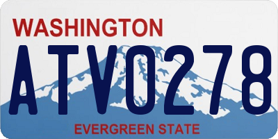 WA license plate ATV0278