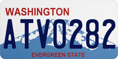 WA license plate ATV0282