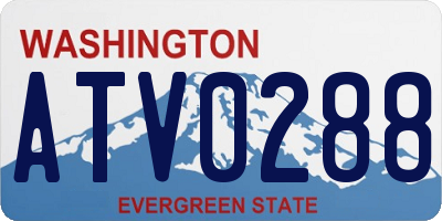 WA license plate ATV0288