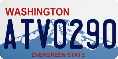 WA license plate ATV0290