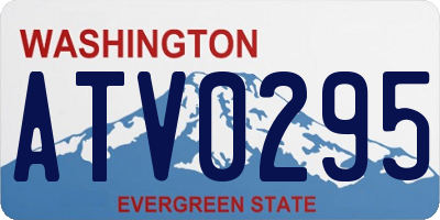 WA license plate ATV0295