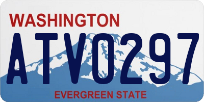 WA license plate ATV0297