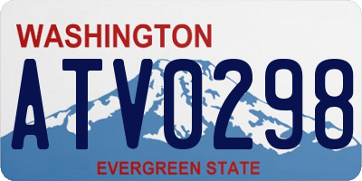 WA license plate ATV0298