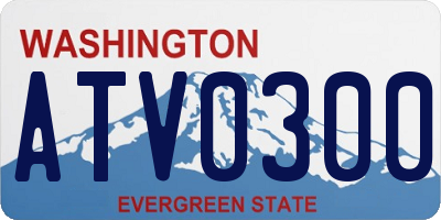 WA license plate ATV0300