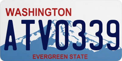 WA license plate ATV0339