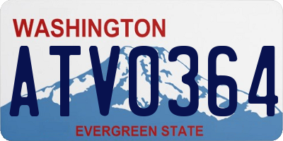 WA license plate ATV0364