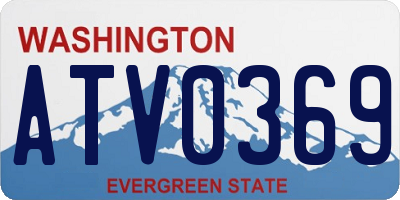 WA license plate ATV0369