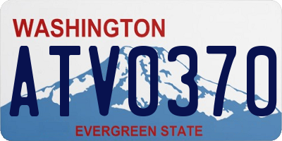 WA license plate ATV0370