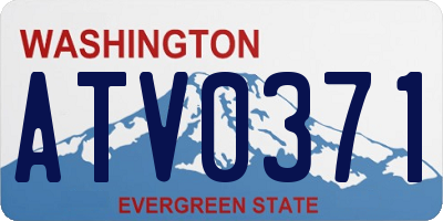 WA license plate ATV0371