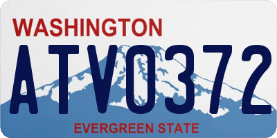WA license plate ATV0372