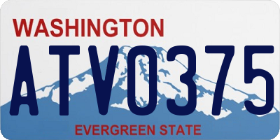 WA license plate ATV0375