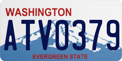 WA license plate ATV0379