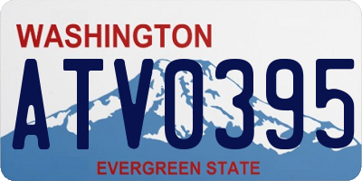 WA license plate ATV0395