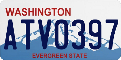 WA license plate ATV0397