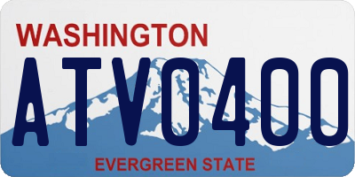 WA license plate ATV0400