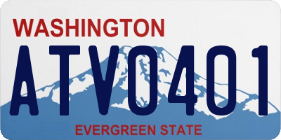 WA license plate ATV0401