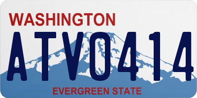WA license plate ATV0414