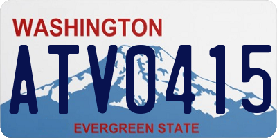 WA license plate ATV0415